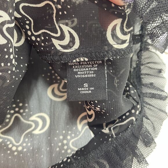 ANNA SUI for Target  Romantic Baby Doll Ruffles Mesh Tie Sleeveless top … - Picture 7 of 8